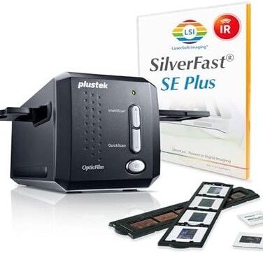 Plustek 8200I SE OpticFilm 8200iSE Film Scanner - Black