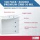 Bodno 100 Pack - Premium CR80 30 Mil Graphic Quality PVC Cards