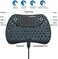 PONYBRO (Newest Version) Backlit Mini Wireless Keyboard with Touchpad Mouse Combo QWERTY KeypadRechargeable Handheld Keyboard Remote for Smart TVAndroid TV BoxKODIRaspberry PiPC