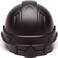 Pyramex Safety Ridgeline Pyramex Cap Style Hard Hat, 4-Point Ratchet Suspension, Black Graphite Pattern