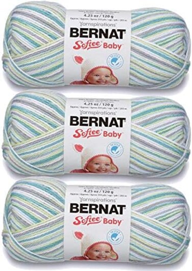 Bernat Bulk Buy Softee Baby Yarn Ombres (3-Pack) Prince Pebbles 166031-31201