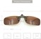 Besgoods Cycling Sport Polarized Clip-on Flip up Metal Clip Sunglasses Lenses Glasses Unbreakable Driving Fishing Outdoor (Brown)