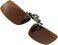 Besgoods Cycling Sport Polarized Clip-on Flip up Metal Clip Sunglasses Lenses Glasses Unbreakable Driving Fishing Outdoor (Brown)