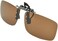 Besgoods Cycling Sport Polarized Clip-on Flip up Metal Clip Sunglasses Lenses Glasses Unbreakable Driving Fishing Outdoor (Brown)