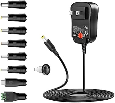 بيلكر [نسخة مطورة] محول طاقة بيلكر متعدد الجهد 12 واط 3 فولت 4.5 فولت 5 فولت 6 فولت 7.5 فولت 9 فولت 12 فولت تيار متردد تيار مستمر عالمي للالكترونيات المنزلية - اقصى امبير 1000 مللي امبير