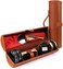 make it funwan Shoe Shine Kit with PU Leather Sleek Elegant Case, 12-Piece Travel Shoe Shine Brush kit