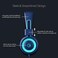 noot products Kids Headphones - K11 Foldable Stereo Tangle-Free 3.5mm Jack Wired Cord On-Ear Headset for Children/Teens/Boys/Girls/Smartphones/School/Kindle/Airplane Travel/Plane/Tablet (Navy/Teal)