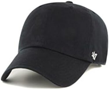 47 '47 Blank Classic Clean Up Cap, Adjustable Plain Baseball Hat for Men and Women
