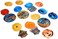 amscan Hot Wheels Wild Racer Foil Swirl Decorations - 5" &amp; 7" (Pack of 12) - Dazzling Party Decor - Perfect for Celebrations &amp; Events