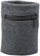 Suddora Zipper Wrist Pouch - Sweatband/Wristband Wallet for Keys, ID, Cards, Cash (Gray)