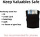 Suddora Zipper Wrist Pouch - Sweatband/Wristband Wallet for Keys, ID, Cards, Cash (Gray)
