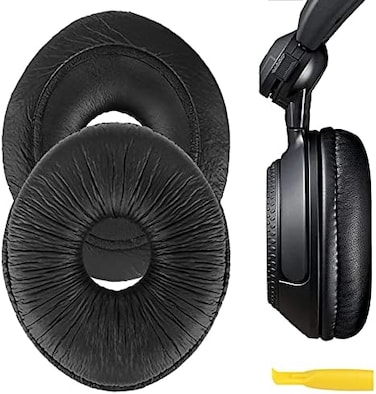 جيكريا وسائد اذن بديلة من كويك فيت لباناسونيك تكنيكس RP-DJ1200، RP-DJ1205، RP-DJ1210، وسائد اذن سماعات الرأس، قطع غيار اصلاح اغطية الاذن (اسود)