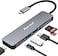 Hiearcool USB C Hub, MacBook Pro Adapter USB C Dongle, 7 in 1 USB C to HDMI Multiport Adapter Compatible for USB C Laptops Nintendo and Other Type C Devices (4K HDMI USB3.0 SD/TF Card Reader 100W PD)