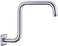 TRUSTMI Shower Arm with Flange, S Shape 13 Inch High Rise Stainless Steel Fixed Shower Head Extension Pipe Arm Replacement, Brushed Nickel