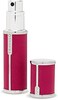 Travalo Milano Perfume Atomizer Travel Refill U-Change System TSA Approved Reusable Airtight Easy Fill Mini Pump Sprayer Lightweight Portable Vegan Leather w/Polished Metal Outer Shell Hot Pink 0.17oz