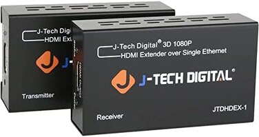 جي- تيك ديجيتال موسع HDMI عبر كات 5e/6 1080P @200 قدم HDMI بالون عبر ايثرنت واحد يدعم نسخ EDID متوافق مع دولبي ديجيتال دي تي اس