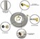 Kelaro Stainless Steel Dishwasher Hose Kit - Burst Proof Water Supply Line with 3/8" Compression Connections