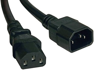 Tripp Lite Computer Power Extension Cable PDU Cord 10A 18 AWG C14 to C13, 0.61 m (P004-002)