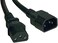 Tripp Lite Computer Power Extension Cable PDU Cord 10A 18 AWG C14 to C13, 0.61 m (P004-002)