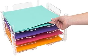 American CraftsStackable 662587 Paper Tray by We R Memory Keepers   12 x 12-inch, 4 pack