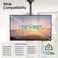 PERLESMITH Ceiling TV Mount for 26-65 inch Flat Screen Displays, Hanging Adjustable Ceiling TV Bracket Fits Most LCD LED OLED 4K TVs, Pole Ceiling Mount Holds up to 110lbs, Max VESA 400x400mm, PSCM2