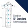 Pentek 155634-43 EPM-10 Carbon Block Filter Cartridge, 9-3/4" x 2-7/8", 10 Microns