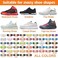 DELELE 'DELELE 2Pair Oval Shoes laces 42 Colors Half Round 1/4'' Athletic ShoeLaces for Sport/Running Shoes Shoe Strings'
