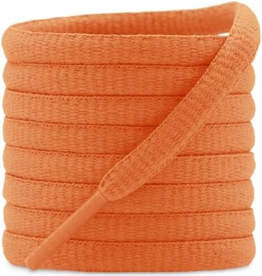 DELELE 'DELELE 2Pair Oval Shoes laces 42 Colors Half Round 1/4'' Athletic ShoeLaces for Sport/Running Shoes Shoe Strings'