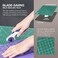 Calibre Art Self Healing Rotating Cutting Mat, Perfect for Quilting &amp; Art Projects, 18x18 (17" Grid)