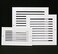 HVAC Premium 10" X 8" 4-Way AIR Supply Grille - Vent Cover &amp; Diffuser - Flat Stamped Face - White [Outer Dimensions: 11.75"w X 9.75"h]