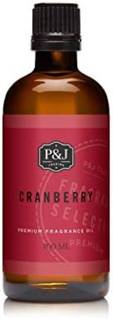 P&amp;J Trading Fragrance Oil   Cranberry Oil 100ml - Candle Scents for Candle Making, Freshie Scents, Soap Making Supplies, Diffuser Oil Scents