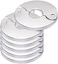 Avalon Floor and Ceiling Plate Split Flange, Fits 3/4 Inch IPS Galvanized Pipe or 1 Inch Copper Pipe Size, Chrome Finish (Pack of 6)