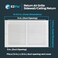 EZ-FLO 14 x 6 Inch (Duct Opening) White Return Air Vent Cover for Wall or Ceiling, 15-3/4 Inch x 7-3/4 Inch (Overall Dimensions), Solid Steel Return Air Grille, HVAC Air Return, 61628