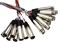كابل ثعبان متوازن XLR-802 بطول 2 متر XLR3F الى XLR3M من هوسا تيك