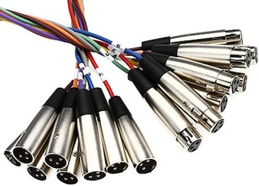 كابل ثعبان متوازن XLR-802 بطول 2 متر XLR3F الى XLR3M من هوسا تيك