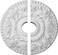 Ekena Millwork CM18RO2 Rose Ceiling Medallion, 18"OD x 3 1/2"ID x 1 1/2"P (Fits Canopies up to 7 1/4"), Factory Primed