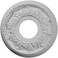 Ekena Millwork CM11HE Helene Ceiling Medallion, 11 7/8"OD x 3 5/8"ID x 7/8"P (Fits Canopies up to 5 1/4"), Factory Primed