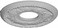 Ekena Millwork CM11HE Helene Ceiling Medallion, 11 7/8"OD x 3 5/8"ID x 7/8"P (Fits Canopies up to 5 1/4"), Factory Primed