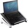 Fellowes Office Suites Laptop Stand For Desk 6 Height Adjustable Portable Laptop Riser For The Home And Office - Max Monitor Size 17", Max Weight 5Kg - Black/Silver