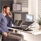 Fellowes Office Suites Laptop Stand For Desk 6 Height Adjustable Portable Laptop Riser For The Home And Office - Max Monitor Size 17", Max Weight 5Kg - Black/Silver