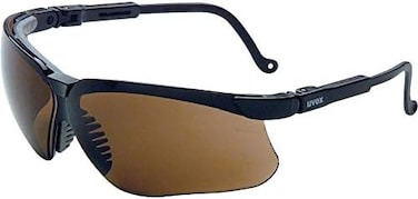 Uvex by Honeywell Genesis Safety Glasses with Uvextreme Anti-Fog Coating, Black Frame