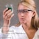 Uvex by Honeywell Prot&eacute;g&eacute; Safety Glasses, Metallic Black Frame with Clear Lens &amp; Ultra-Dura Anti-Scratch Hardcoat (S4200-H5)