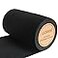 lusata 10cm Wide Black Knit Elastic Spool Heavy Stretch High Elasticity Knit Elastic Band 3 Yard