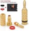 WGGE WG-3333 24k Gold Plated Speaker Banana Plugs-Closed Screw Type (6 Pairs (12 PLUGS))
