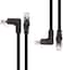 Cable Matters (Combo Pack) Angled Cat 6 Ethernet Patch Cable (Straight to Right Angle Down + Right Angle Up) 5 Feet