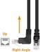 Cable Matters (Combo Pack) Angled Cat 6 Ethernet Patch Cable (Straight to Right Angle Down + Right Angle Up) 5 Feet