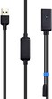 كيبل ماترز كيبل وصلة USB نشط ذكر الى انثى (كيبل تمديد USB 3.0) مع معزز اشارة للقرص الصلب وكاميرا الويب والمزيد - 10 متر، 32.8 قدم