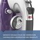 Black &amp; Decker Professional Steam Iron with Extra Large Soleplate, Purple, IR1350S, 13.2" x 16.3" x 7