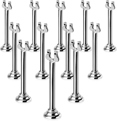 New Star Foodservice 12 pcs Triton/Harp-Clip Place Card Holder Table Menu Holder Table Card Holder Table Number Holder Table Number Stand Banquet Table Place Card Holder 4" High
