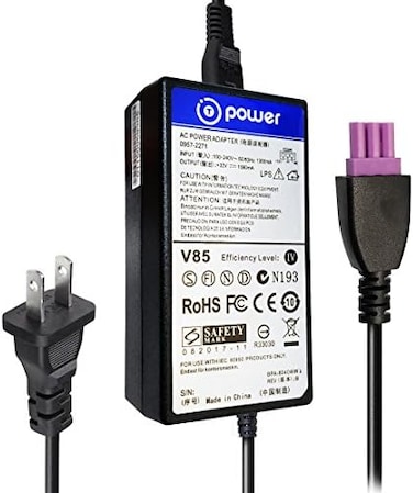 T POWER 32v Ac Dc Adapter Charger Compatible with HP Deskjet Ink Advantage All-in-One Series Color Printer Supply (3-Pin Purple Tip)